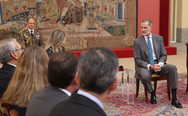 El Rey durante la audiencia al Patronato de la Fundación Iberoamericana Empresarial, que promueve el desarrollo y fortalecimiento de la Comunidad Iber